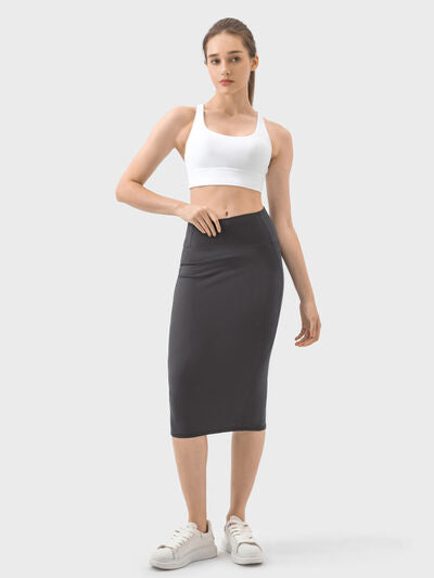 Women's Conservative Single Color Skirt