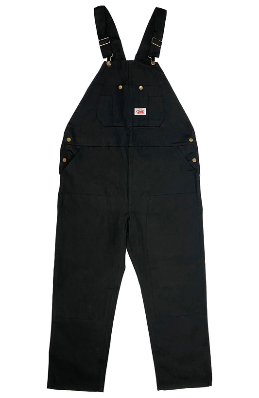 Round House Heavy Duty Duck Bib Black Overalls