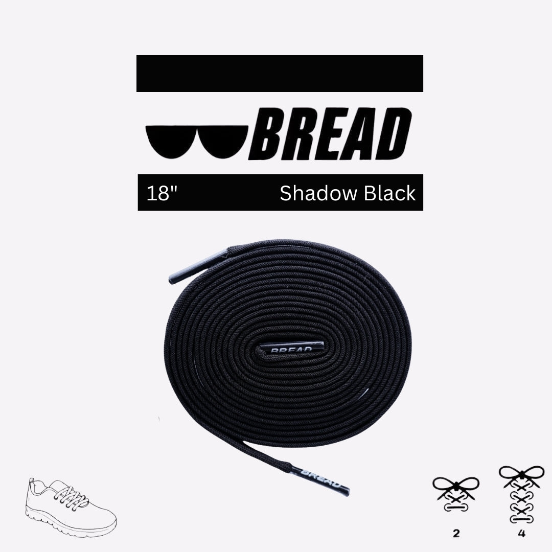 Shadow Black Shoelaces