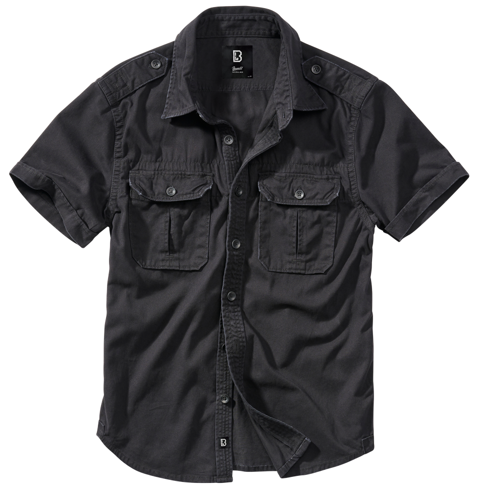 Brandit Rugged Shirt Short Sleeve black