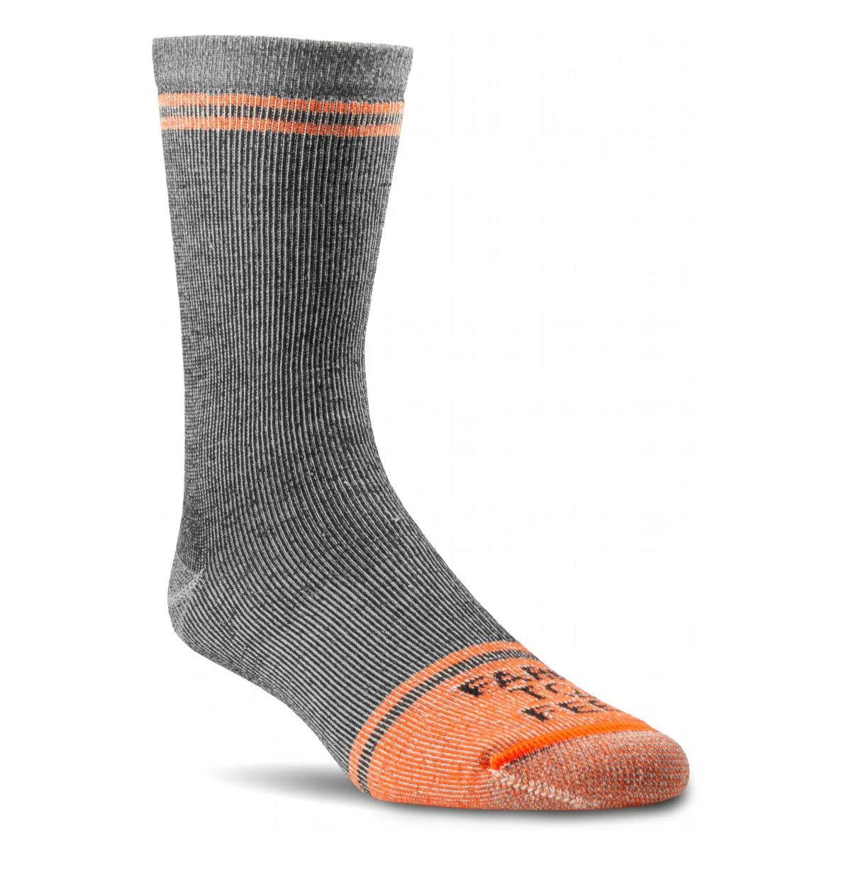 grey and orange sock