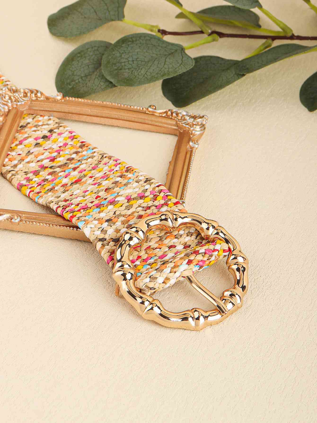 Multicolored Wide Women's Belt