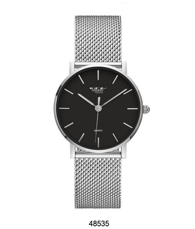 Silver & Black Watch