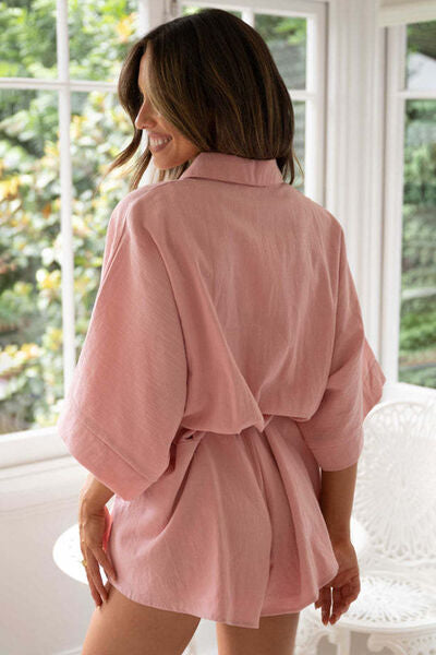 Button Up Loose Fit Romper