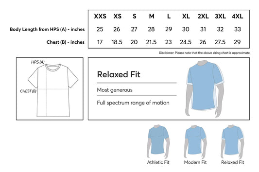 Oxymesh Crewneck Tech Tee size guide