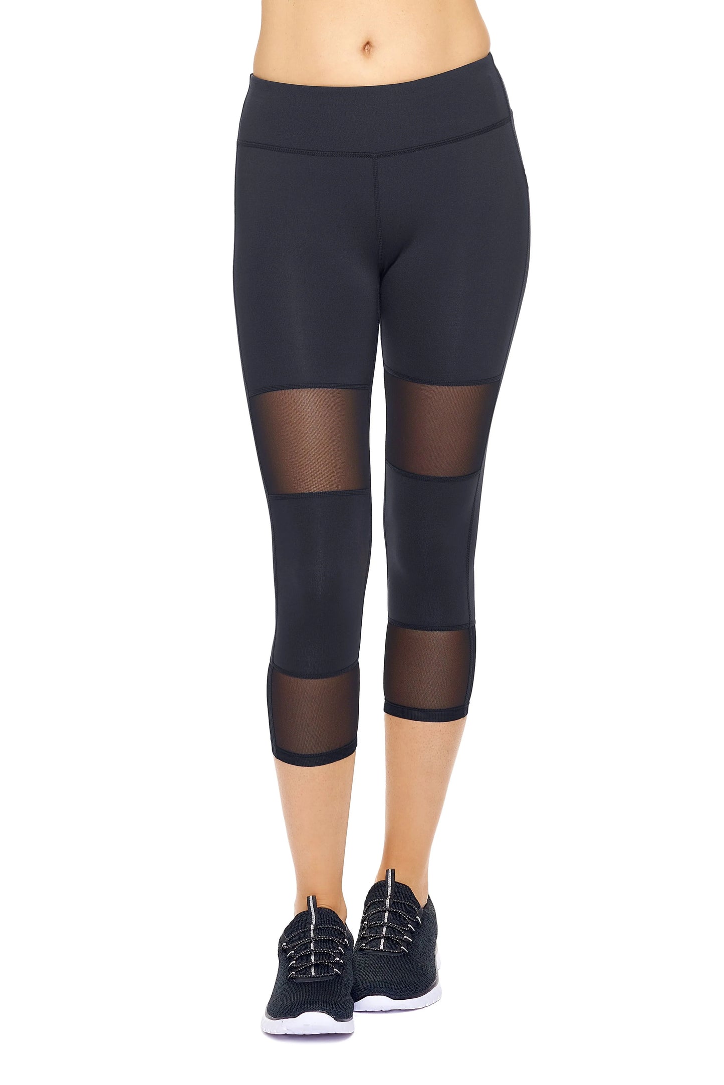 Square Mesh Yoga Pants