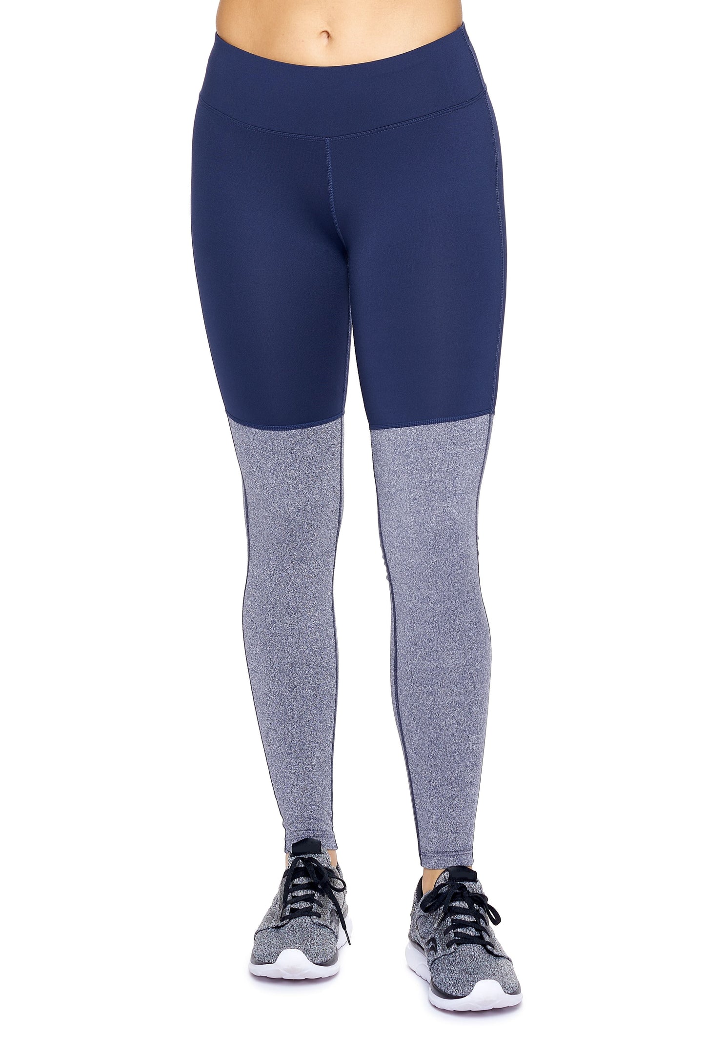 Mid Rise Half Color Leggings