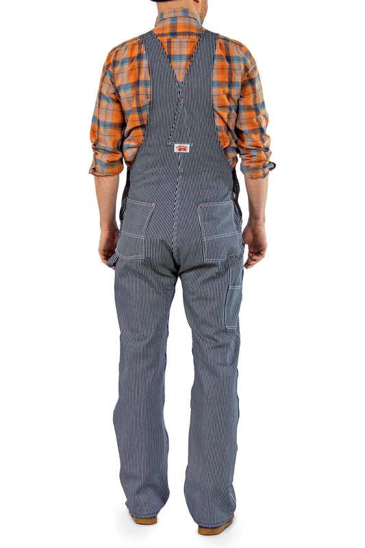 Round House Hickory Stripe Bib Overalls