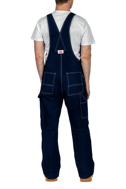 Classic Blue Denim Zipper Fly Bib Overalls