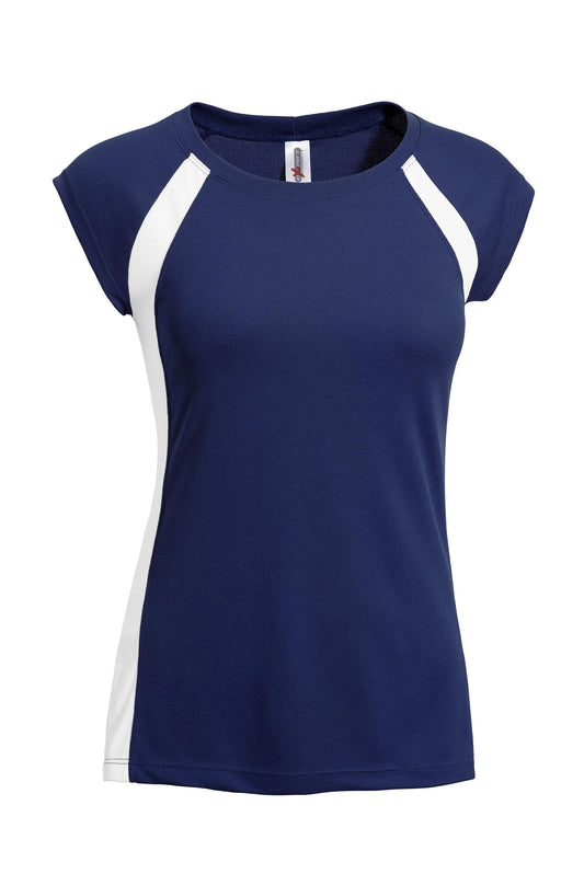 Women's Raglan Stripe Sports Top