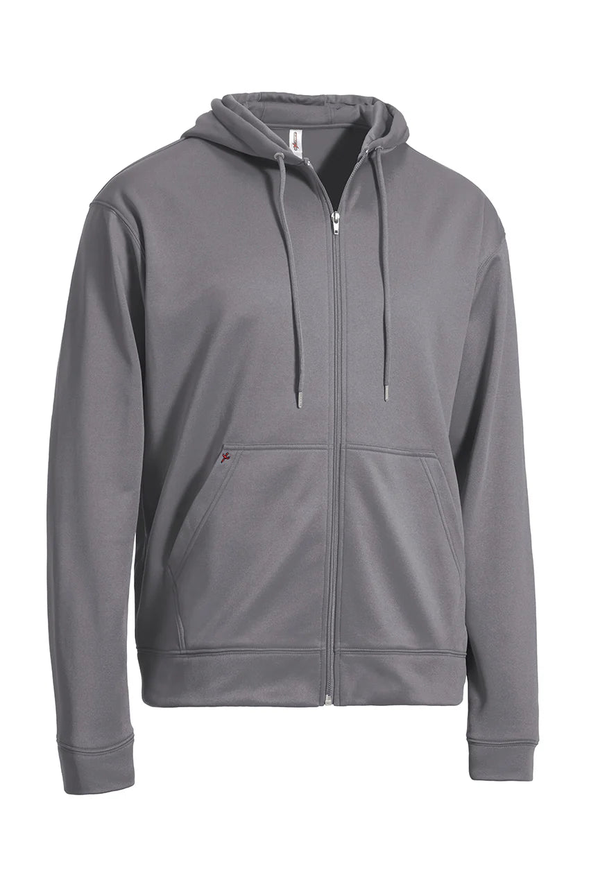Men's Fleece Zip-Up Athletic Hoodie