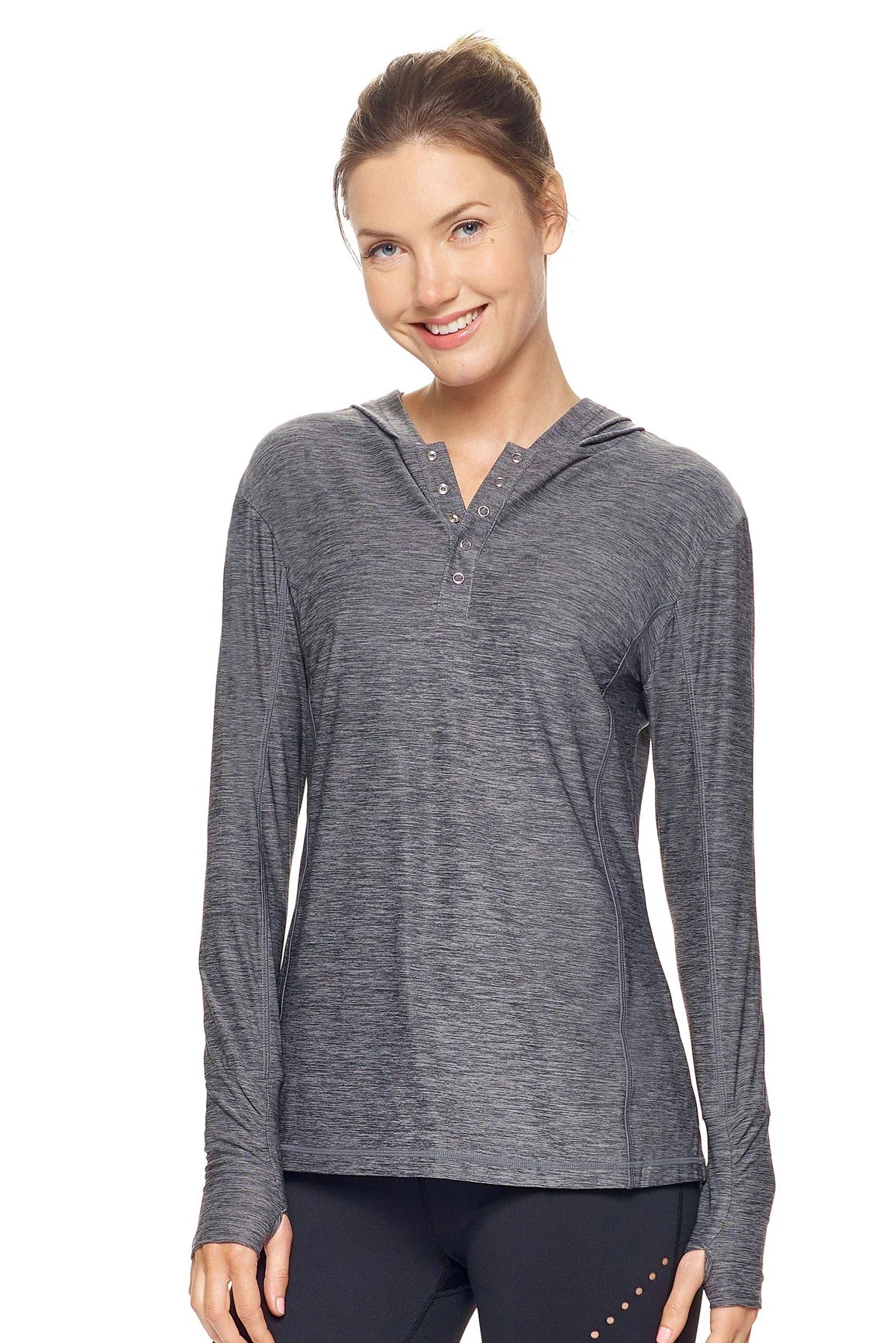 Women's Henley Pullover Hoodie
