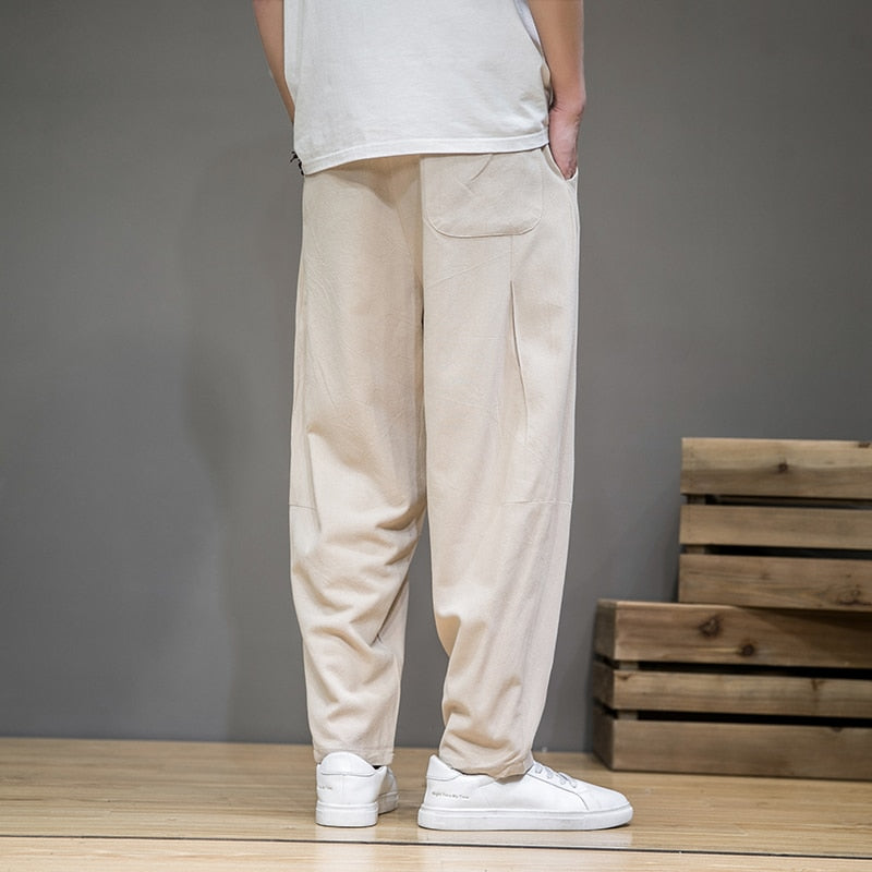 Lounging Bagging Sweatpants white back