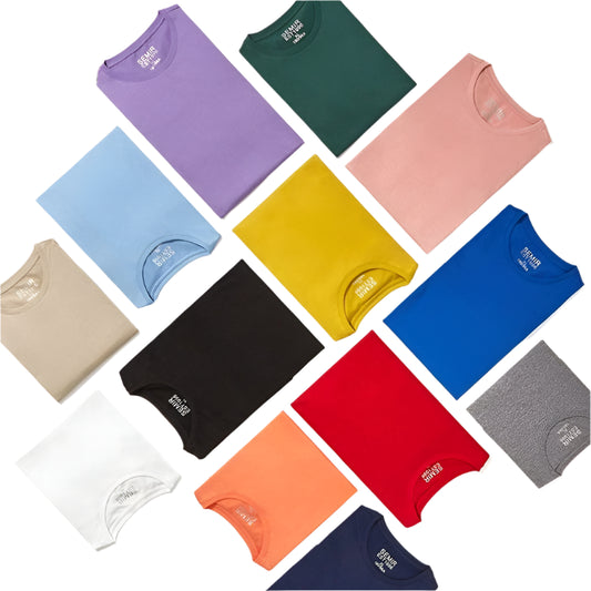 Plain Men's Cotton T-Shirts