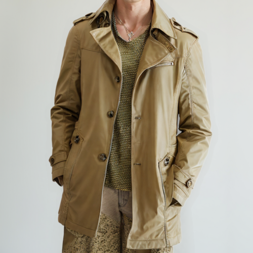 Men's Classic Cotton Trench Coat