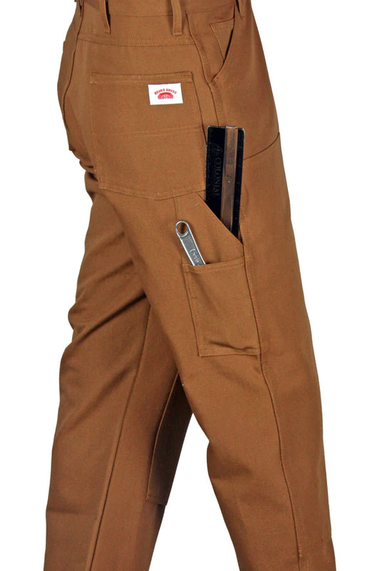 Brown Duck Double-Front Carpenter Dungarees