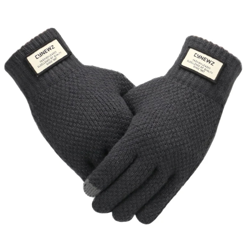 Men's Wool Touchscreen Winter Gloves