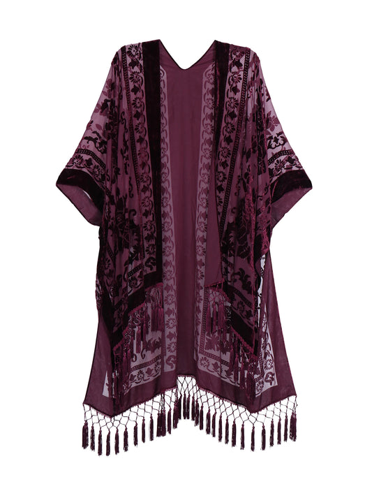 Women's Tassel Beach Coverup and Kimono