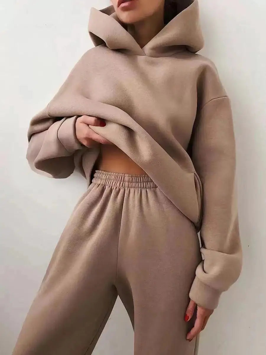 Women's Tracksuit with Oversized Hoodie – Plain Clothing Store