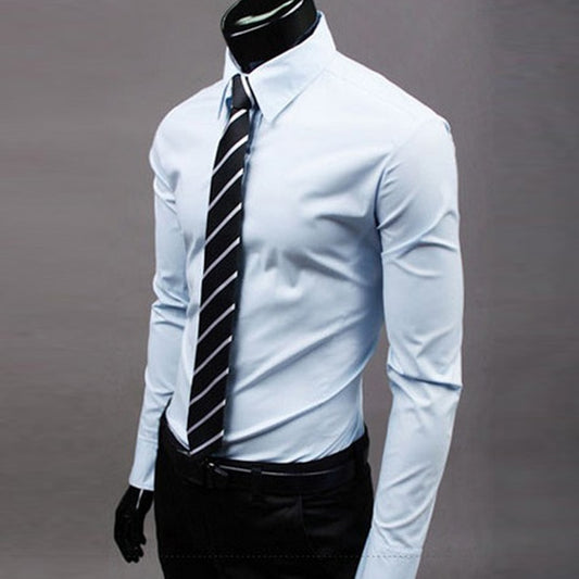 Men's Bright Dress Shirt blue