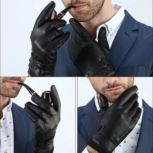 Men's Wool Touchscreen Winter Gloves