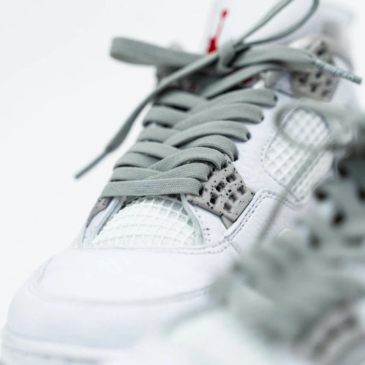 Gray Stretch Shoelaces