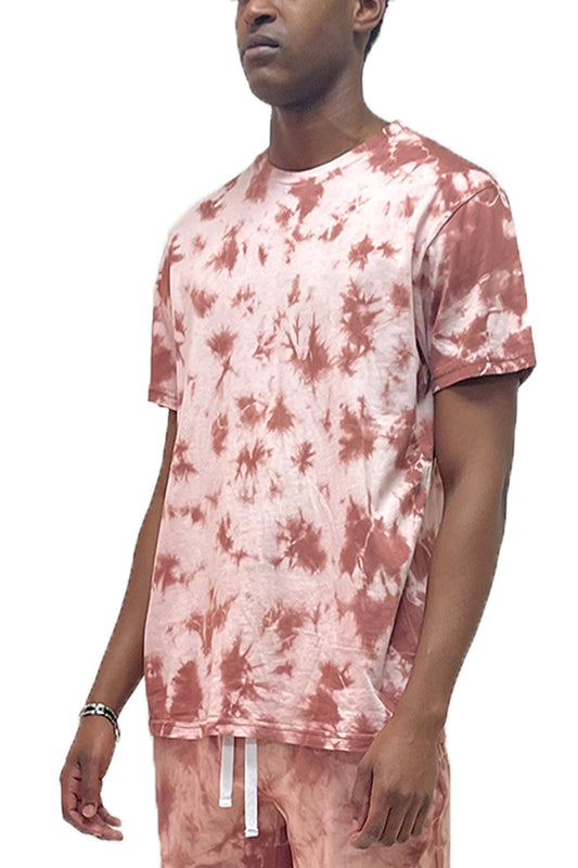 Red Men's Tie Dye T-Shirt side