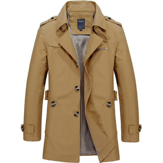 Men's Classic Cotton Trench Coat