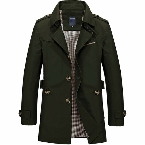 Men's Classic Cotton Trench Coat