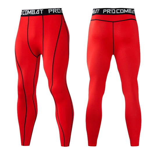 Picture of Men's Athletic Compression Pants in red