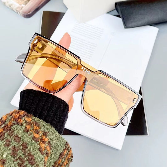 The Square Sunglasses orange