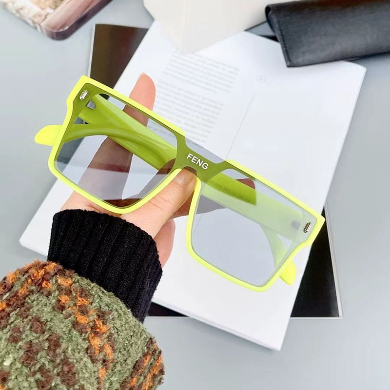 The Square Sunglasses green