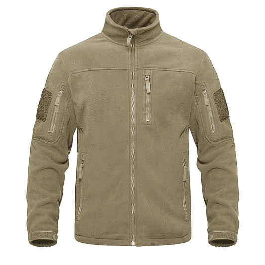 Men's Tactical Army Fleece Military Jacket in desert