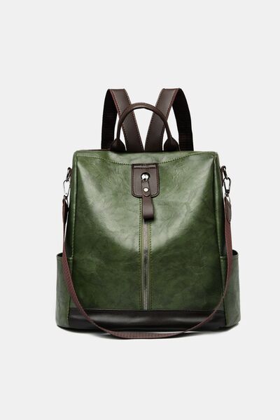 backpack pu leather Faux Leather Travel Backpack – Plain Clothing Store