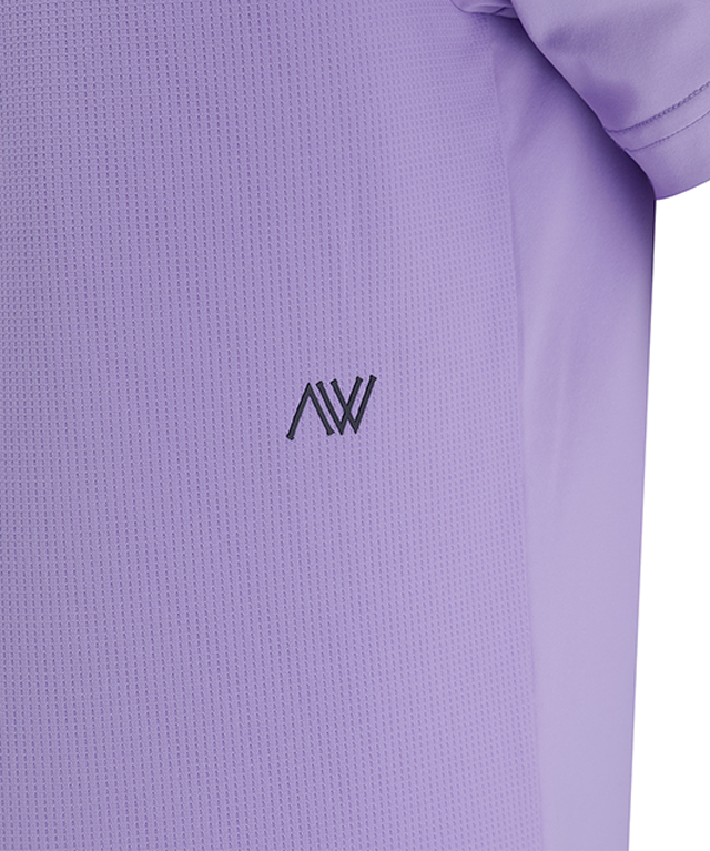 Lavender Men's ANEW Golf Polo Shirt side view