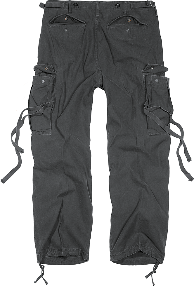 Brandit M-65 Cargo Pants black back