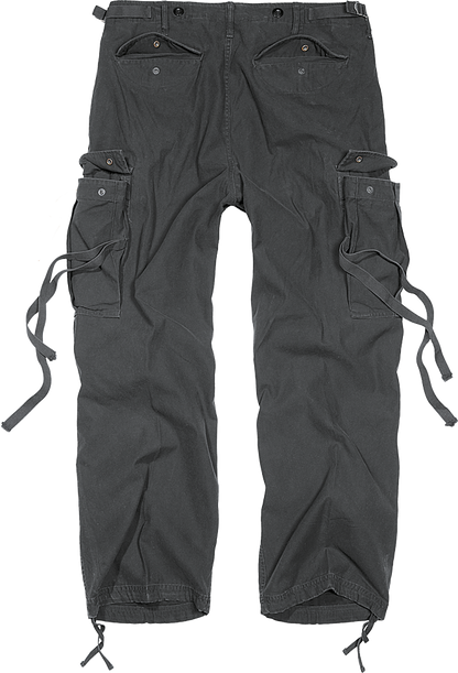 Brandit M-65 Cargo Pants black back