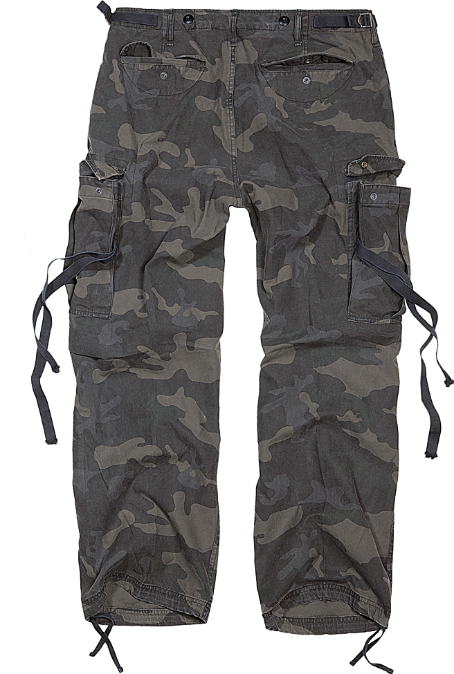 Brandit M-65 Cargo Pants camo dark black