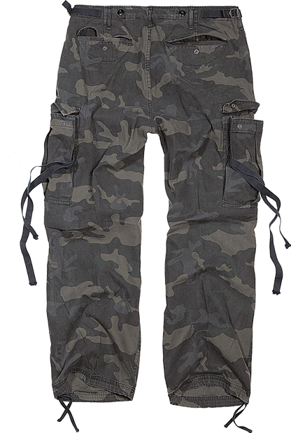 Brandit M-65 Cargo Pants camo dark black