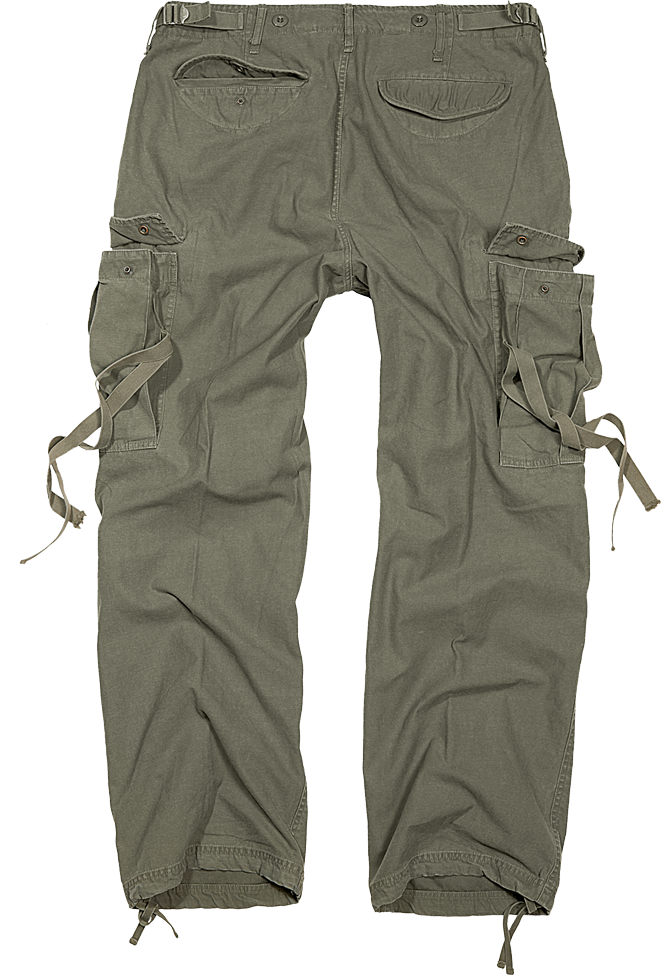 Brandit M-65 Cargo Pants olive green back