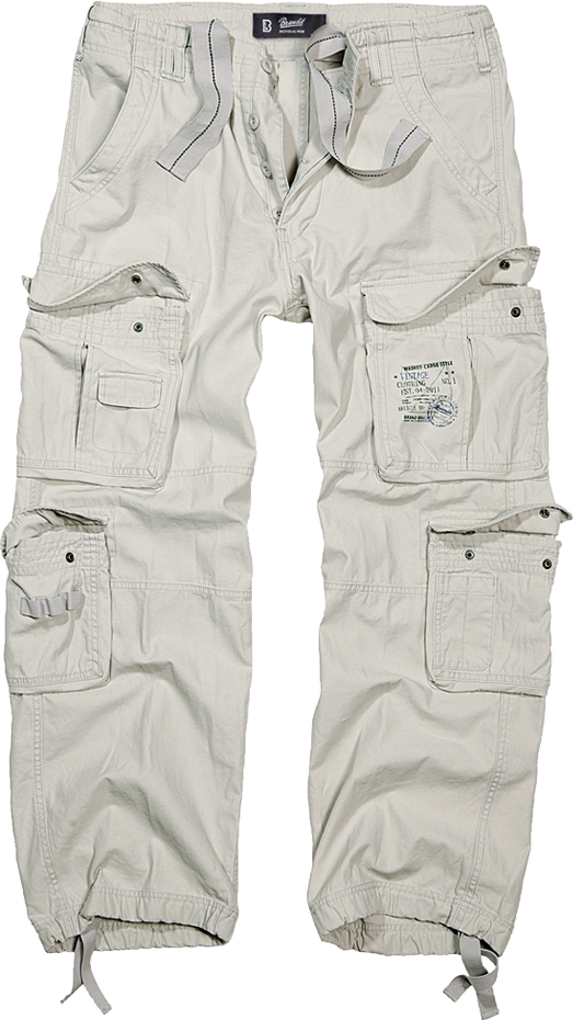 Brandit Authentic Cargo Pants white