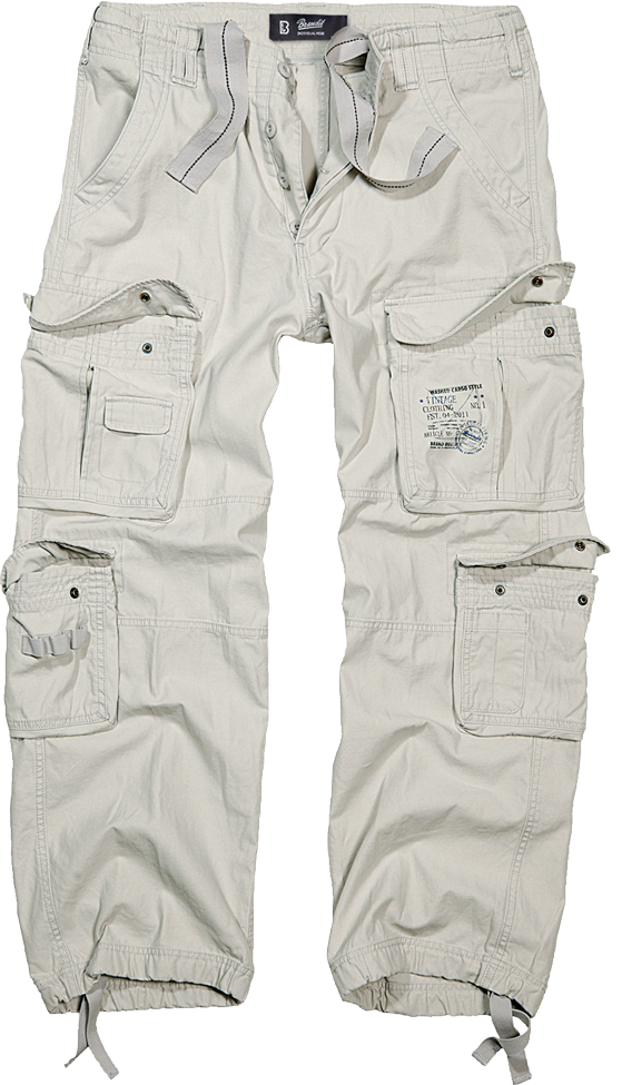 Brandit Authentic Cargo Pants white