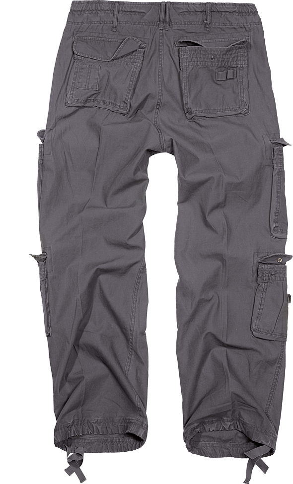 Brandit Authentic Cargo Pants grey back