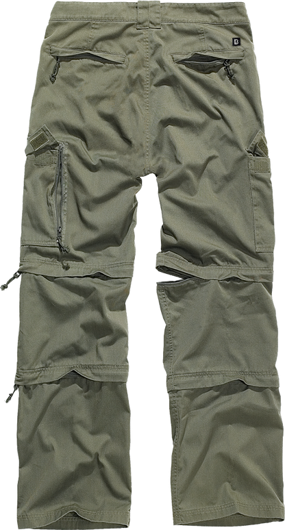 Brandit Hiking Outdoor Pants olive back