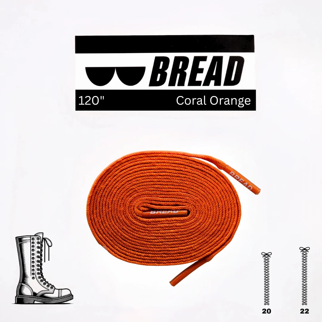 Coral Orange Shoelaces