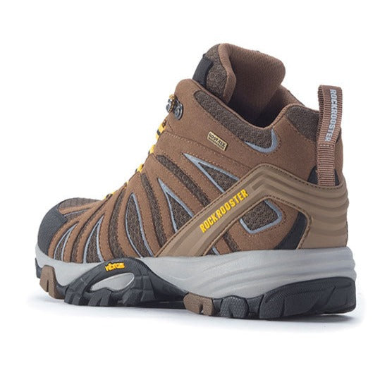 Bedrock Brown 6 Inch Waterproof Hiking Boots with VIBRAM