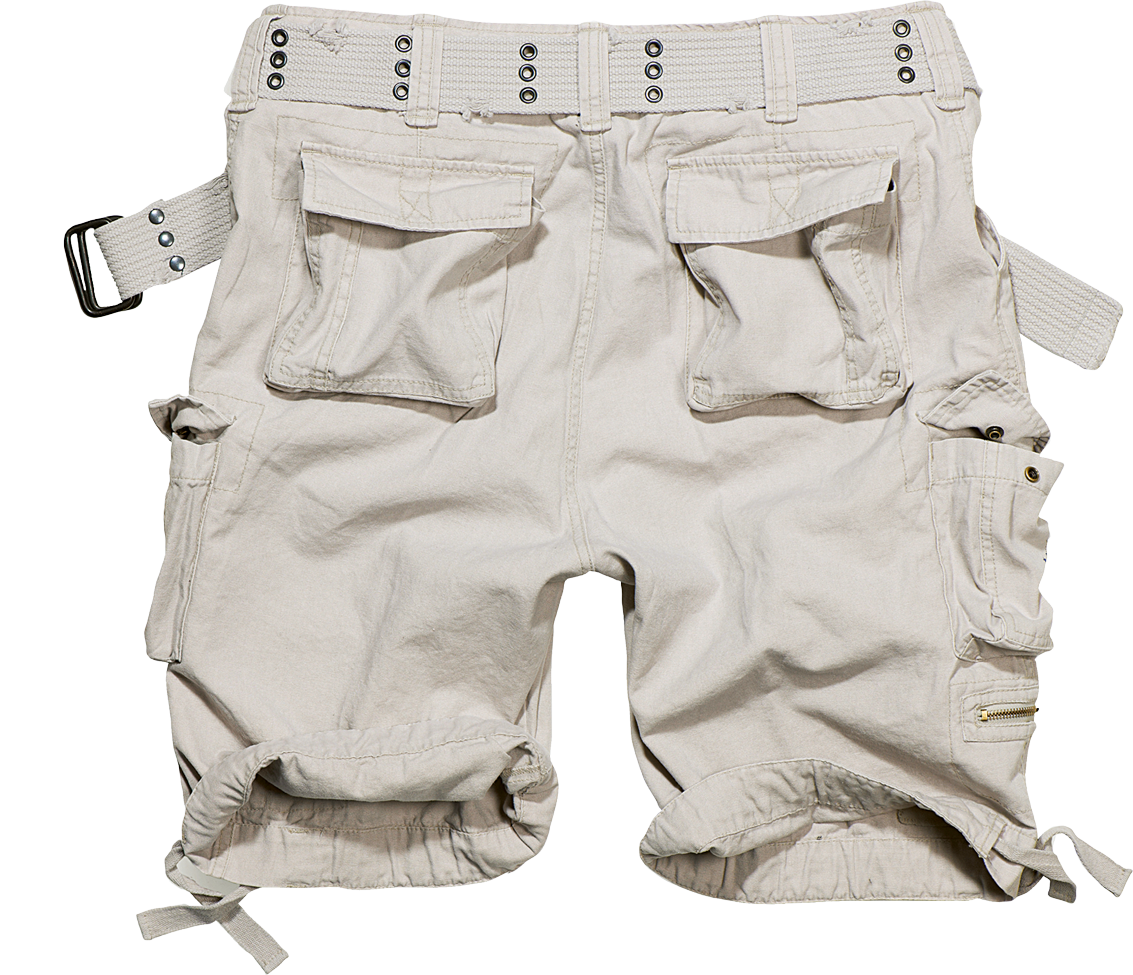 Brandit Relaxed Cargo Shorts white back