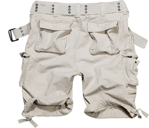 Brandit Relaxed Cargo Shorts white back