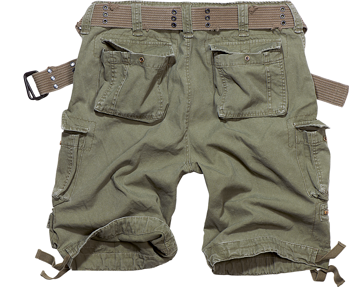 Brandit Relaxed Cargo Shorts olive back