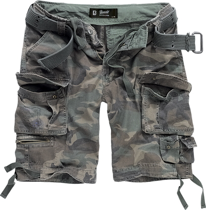 Brandit Relaxed Cargo Shorts dark camo